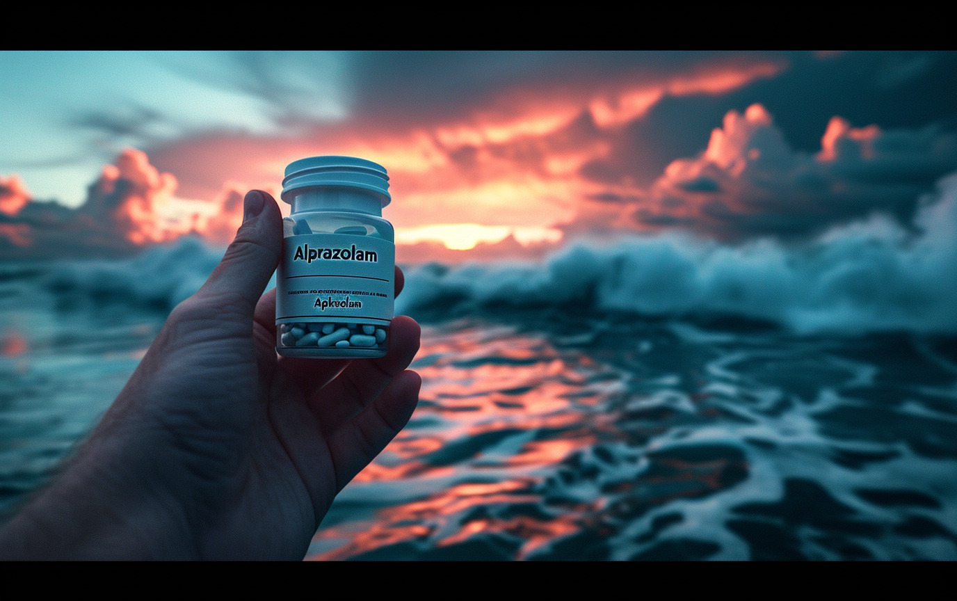 Bottle of alprazolam