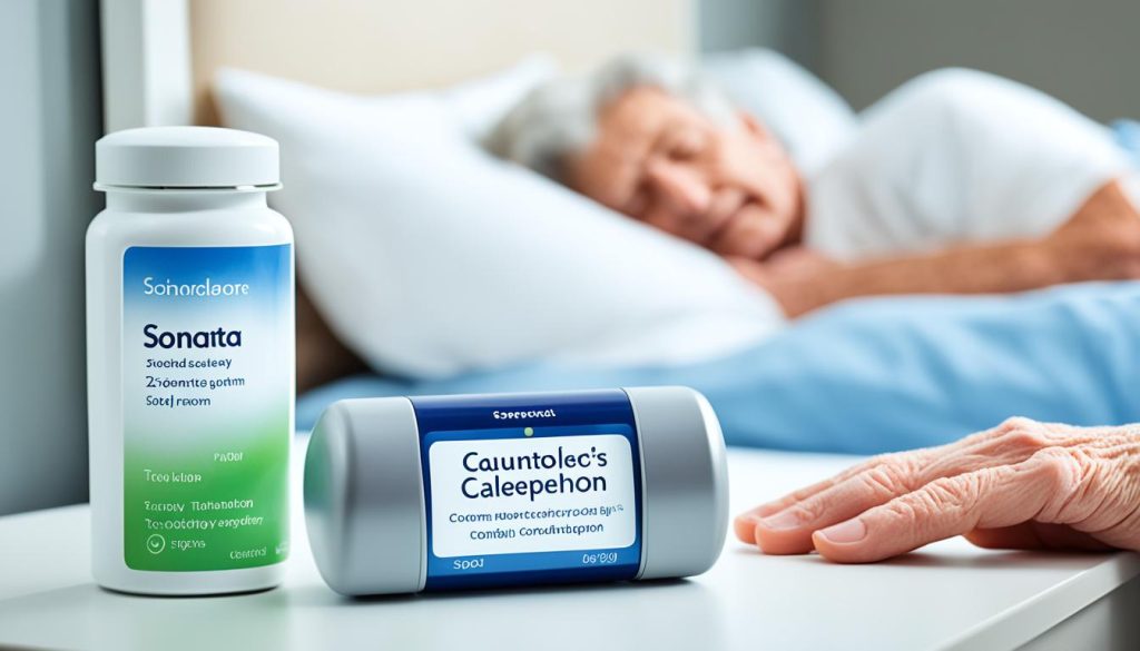 Elderly patients dosage precautions for Sonata Zaleplon